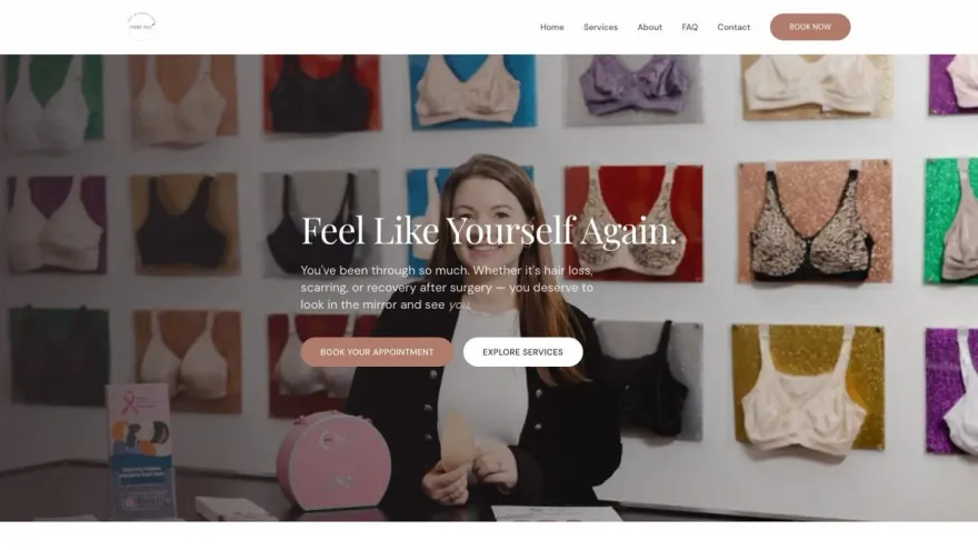 Primped 365 website built by Sparkler Digital